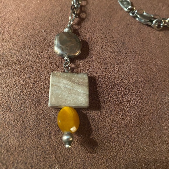 Silpada Tiger Eye Sterling Silver Necklace - Picture 3 of 3